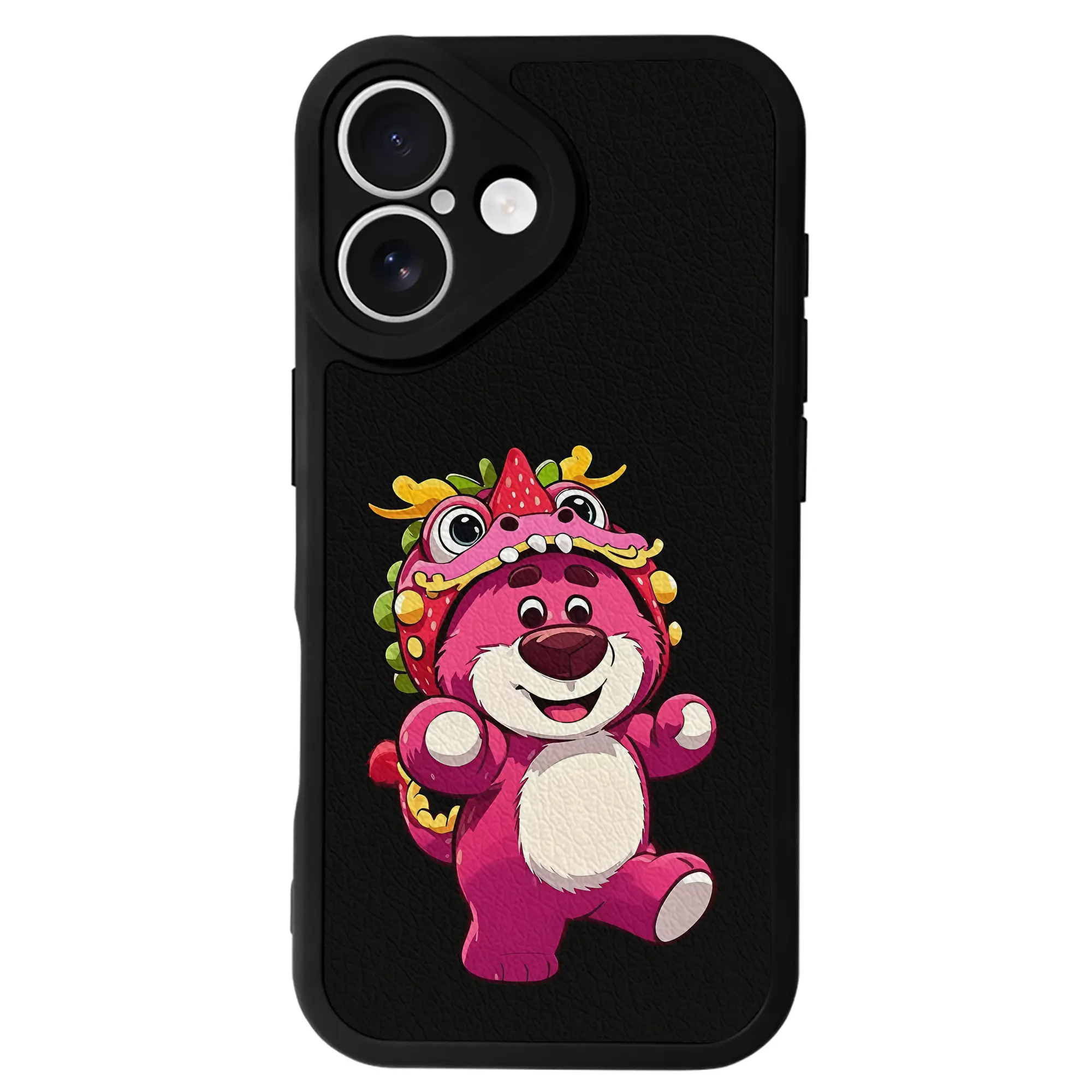 トイ・ストーリー グッズ ロッツォ・ハグベア - IPhone 16シリーズ対応 ・ シリコンスマホケース ・ レザー調 ・ 高精度フィット ・ 耐衝撃 ・ ワイヤレス充電対応 ・ 精密カット